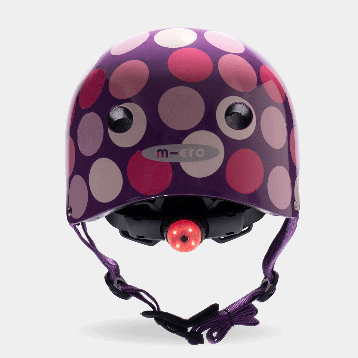Dot Purple/Pink Printed Helmet Medium
